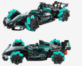 Crazon Musical Smoking Racing Car 2.4G Blue 333 - FC22141 - Colorland Toys